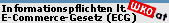 Informationspflicht lt. &sect;  5 Abs. 1 E-Commerce-Gesetz